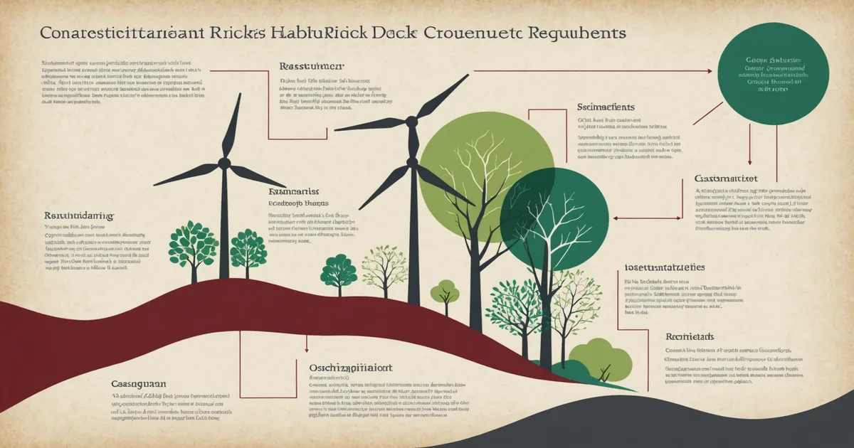 Editorial illustration representing climate risk disclosure regulatory requirements for financial institutions